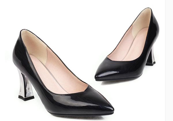 2020 spring and autumn with new style fashion high heel coarse heel pointed end women's shoes @mqwbh636, Black
2020 spring and autumn with new style fashion high heel coarse heel pointed end women's shoes @mqwbh636, Black