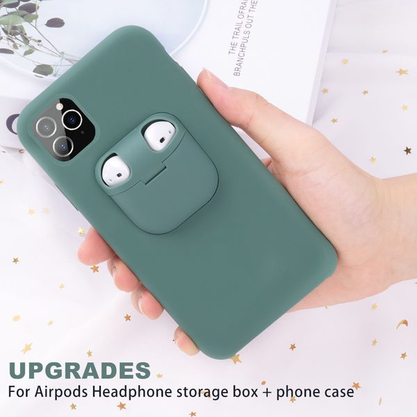 liquid silicone phone case for iphones 11 pro xs max xr x xs 10 funda 2 in 1 unqiue case for airpods holder earphone cover case
liquid silicone phone case for iphones 11 pro xs max xr x xs 10 funda 2 in 1 unqiue case for airpods holder earphone cover case
