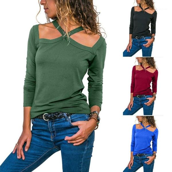 tshirt famale designer tees womens slim fit neck tshirt spring casual solid color long sleeves fashion, White
tshirt famale designer tees womens slim fit neck tshirt spring casual solid color long sleeves fashion, White