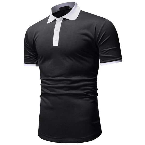 summer 2019 new contrast lapel men's casual slim short sleeve t-shirt comfortable breathable short sleeve shirt, White;black
summer 2019 new contrast lapel men's casual slim short sleeve t-shirt comfortable breathable short sleeve shirt, White;black