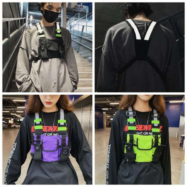 fashion chest rig bag reflective vest streetwear functional men women harness chest bag pack front waist pouch backpack
fashion chest rig bag reflective vest streetwear functional men women harness chest bag pack front waist pouch backpack