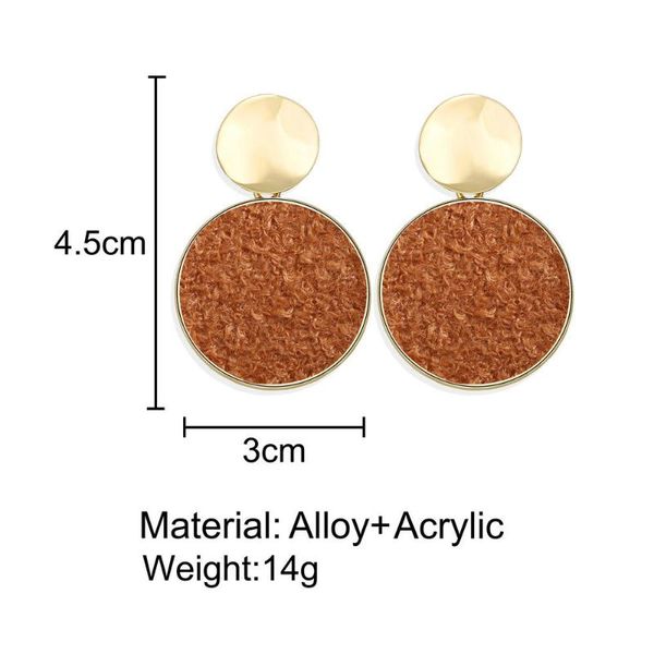 new creative retro round studded plush sequin earrings simple geometric female earrings, Silver
new creative retro round studded plush sequin earrings simple geometric female earrings, Silver