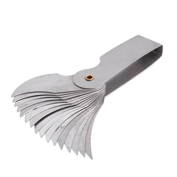 r26-80mm measure tool 16 leaves metal radius gauge gage