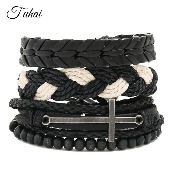 punk style bracelet set antique cross charms bracelets for male trendy jewelry rope leather braided bracelets&bangles, Golden;silver
punk style bracelet set antique cross charms bracelets for male trendy jewelry rope leather braided bracelets&bangles, Golden;silver