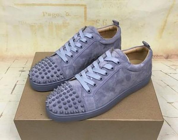 designer sneakers red bottom spikes flat velours suede sneakers iron grey men trainers 100% real leather party shoes us 5-12 mf07, Black
designer sneakers red bottom spikes flat velours suede sneakers iron grey men trainers 100% real leather party shoes us 5-12 mf07, Black
