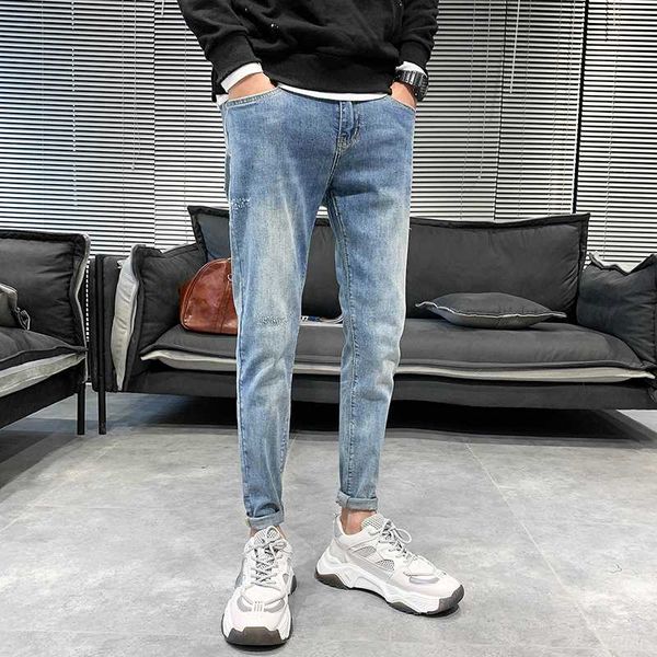 28-34 spring new men jeans fashion 2020 slim fit casual jeans pants men all match streetwear trousers hip hop mens clothing, Blue
28-34 spring new men jeans fashion 2020 slim fit casual jeans pants men all match streetwear trousers hip hop mens clothing, Blue