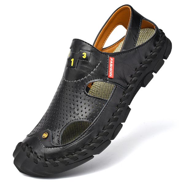 2020 summer new size sandals men shoes mans footwear crocuses for men beach dual purpose zapatos de hombre chaussure homme, Black
2020 summer new size sandals men shoes mans footwear crocuses for men beach dual purpose zapatos de hombre chaussure homme, Black