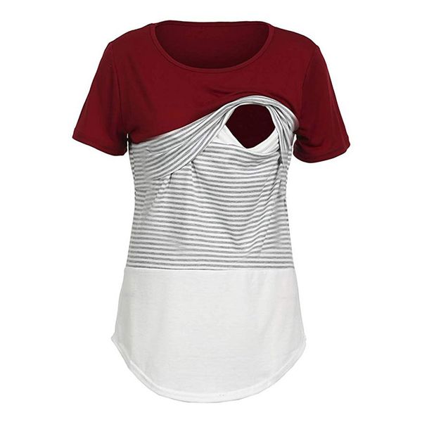 women pregnancy clothes maternity clothing breastfeeding tee nursing striped short sleeve t-shirt#40py, White
women pregnancy clothes maternity clothing breastfeeding tee nursing striped short sleeve t-shirt#40py, White