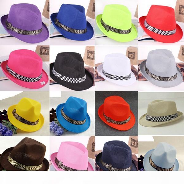 10 colors men women children sun hats soft fedora panama hats summer spring outdoor jazz stingy brim caps fashion street hats gh-38, Blue;gray
10 colors men women children sun hats soft fedora panama hats summer spring outdoor jazz stingy brim caps fashion street hats gh-38, Blue;gray