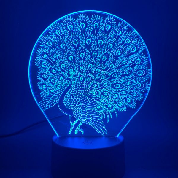 animal peacock 3d lamp visual light effect peahen led night light for baby nursery room nightlight dropshipping 2019 atmosphere
animal peacock 3d lamp visual light effect peahen led night light for baby nursery room nightlight dropshipping 2019 atmosphere