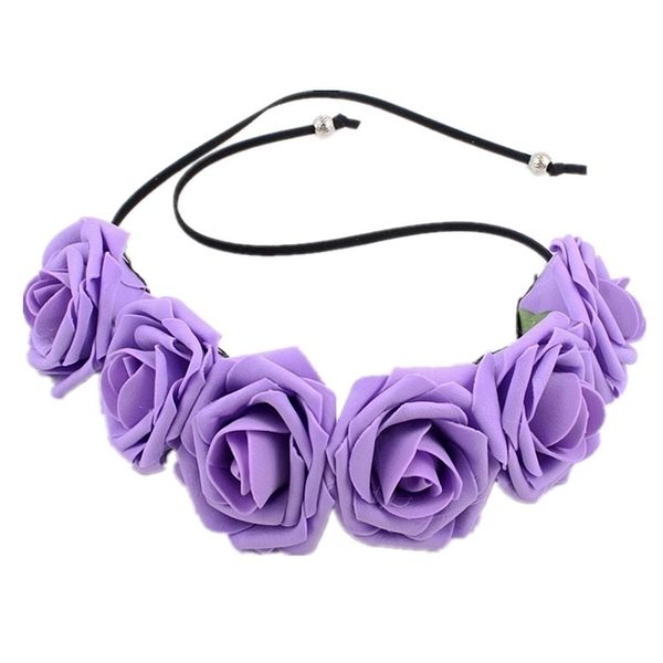 bridal foam rose flower headdress hair wreath headband crown headpiece for wedding party festival, Golden;white
bridal foam rose flower headdress hair wreath headband crown headpiece for wedding party festival, Golden;white