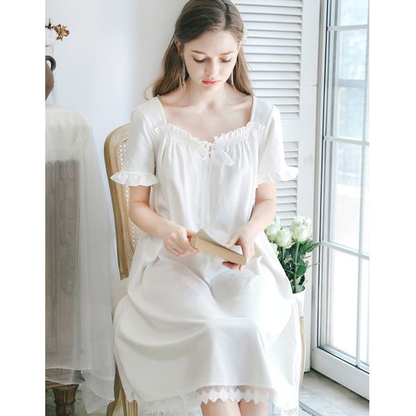 2020 new loose white sleepwear women's summer short lotus leaf sleeve nightdress princess nightgown comfortable home wear fg107, Black;red
2020 new loose white sleepwear women's summer short lotus leaf sleeve nightdress princess nightgown comfortable home wear fg107, Black;red