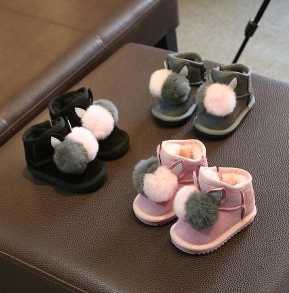 2019 winter kids fur fashion snow boots thick toddler genuine leather shoes warm plush soft girls boots winter ski boot for baby, Black;grey
2019 winter kids fur fashion snow boots thick toddler genuine leather shoes warm plush soft girls boots winter ski boot for baby, Black;grey