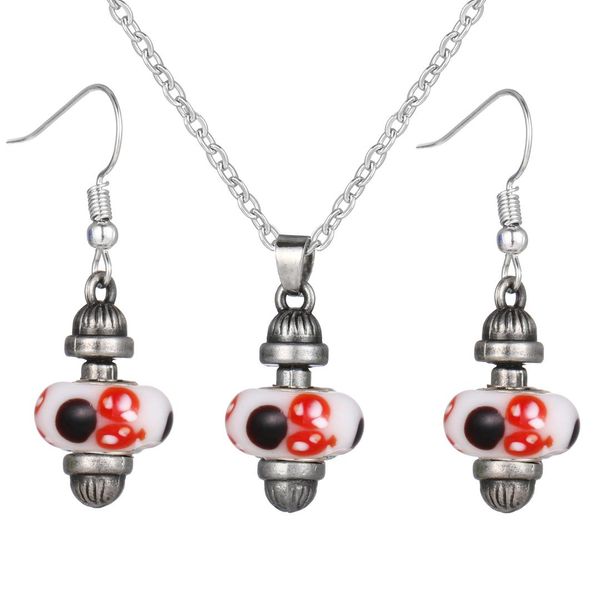 new wedding jewelry sets women costume statement murano glass beads necklace drop earring fashion romantic party accessories, Silver
new wedding jewelry sets women costume statement murano glass beads necklace drop earring fashion romantic party accessories, Silver