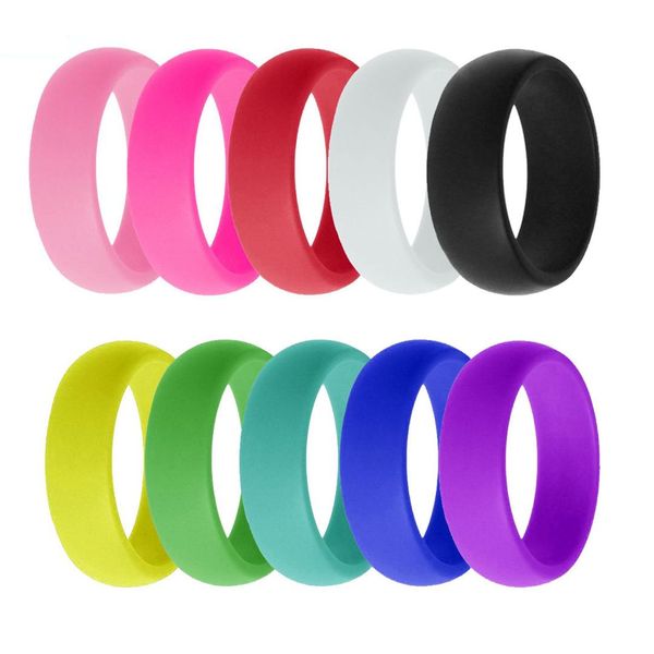 10 pack candy color set silicone rings for women/men,fit for sport,fitness,training, Silver
10 pack candy color set silicone rings for women/men,fit for sport,fitness,training, Silver