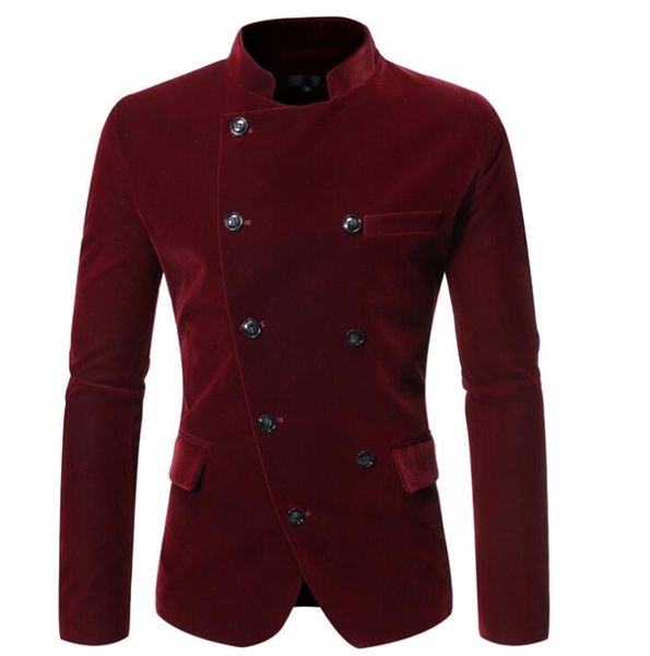 slanting door double-breasted stand collar suits men blazer masculino slim fit casaco jaqueta masculina coats mens jacket, White;black
slanting door double-breasted stand collar suits men blazer masculino slim fit casaco jaqueta masculina coats mens jacket, White;black