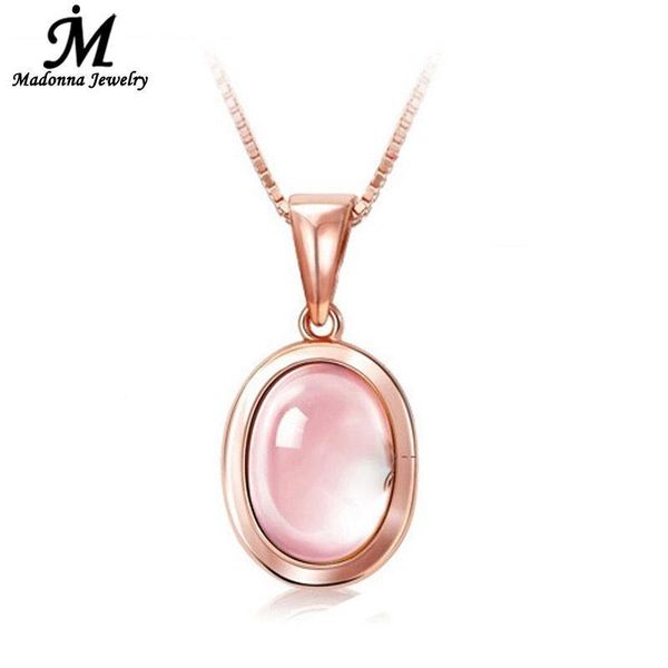 women rose gold color heart stone charm natural pink crystal moon pendant jewelry wholesale, Silver
women rose gold color heart stone charm natural pink crystal moon pendant jewelry wholesale, Silver