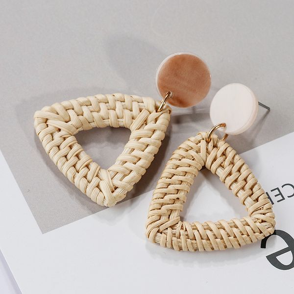 aensoa handmade bamboo hollow triangle drop earrings for women resin wooden weave statement earrings bohemia romantic jewelry, Silver
aensoa handmade bamboo hollow triangle drop earrings for women resin wooden weave statement earrings bohemia romantic jewelry, Silver