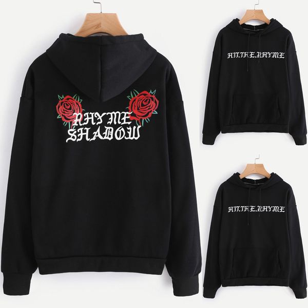 hoodies women sweatshirt back rose print harajuku long sleeve jumper hooded pullover loose casual tracksuit sudadera mujer, Black
hoodies women sweatshirt back rose print harajuku long sleeve jumper hooded pullover loose casual tracksuit sudadera mujer, Black