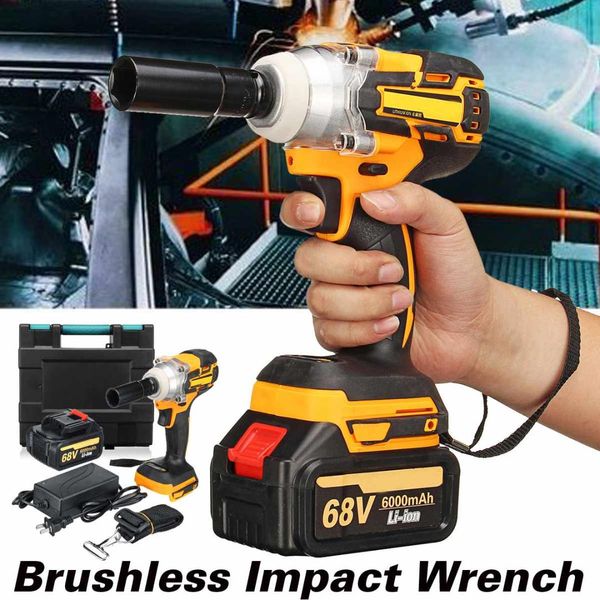 68v 6000mah 380nm cordless lithium-ion electric impact wrench brushless motor 1/2 battery with charge power tools
68v 6000mah 380nm cordless lithium-ion electric impact wrench brushless motor 1/2 battery with charge power tools