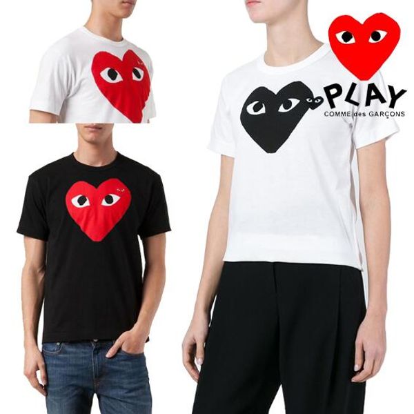 mens design t shirts commes des garcons red heart cotton shirts tees men women fashion navy short sleeve t-shirts, White;black
mens design t shirts commes des garcons red heart cotton shirts tees men women fashion navy short sleeve t-shirts, White;black