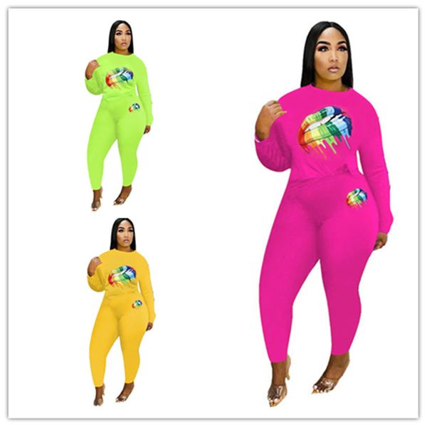 women candy color tracksuit long sleeve outfits spring sports fluorescent color lip t shirt pants leggings two piece sport suit e22403, Gray
women candy color tracksuit long sleeve outfits spring sports fluorescent color lip t shirt pants leggings two piece sport suit e22403, Gray