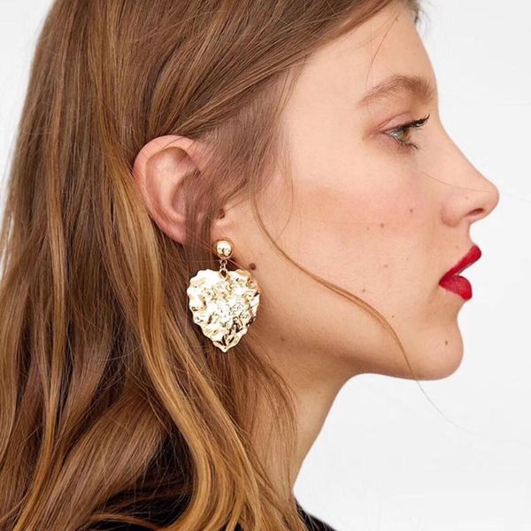 2e5854 mei di metal textured ear stud gold heart geometry ocean wind shell earrings ins, Silver
2e5854 mei di metal textured ear stud gold heart geometry ocean wind shell earrings ins, Silver