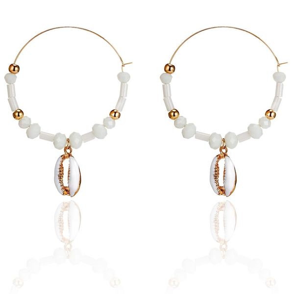 jcymong new arrival big gold color circle hoop earrings for women bohemian natural shell pendant earrings fashion beads jewelry, Golden;silver
jcymong new arrival big gold color circle hoop earrings for women bohemian natural shell pendant earrings fashion beads jewelry, Golden;silver