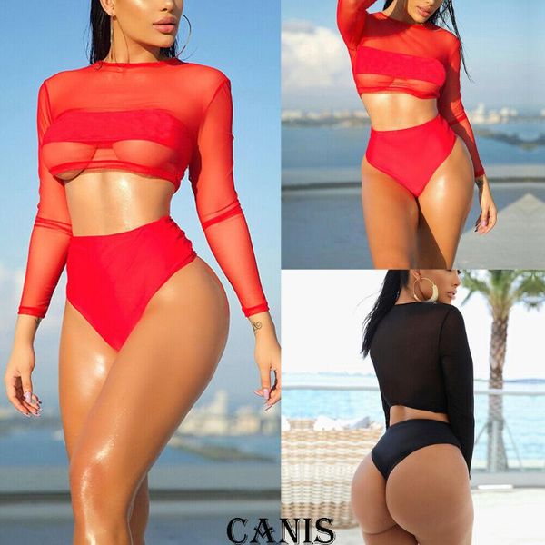 womens mesh stitching bikini set high waist swimsuit bathing suit swimwear summer women mesh long sleeve high waist
womens mesh stitching bikini set high waist swimsuit bathing suit swimwear summer women mesh long sleeve high waist