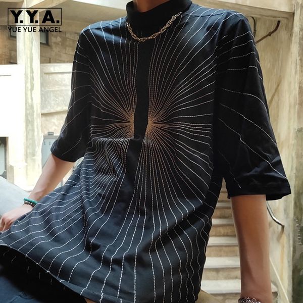 men's t-shirts fashion men turtleneck loose fit cotton t-shirt gothic embroidery striped tees personality summer mens casual long, White;black
men's t-shirts fashion men turtleneck loose fit cotton t-shirt gothic embroidery striped tees personality summer mens casual long, White;black