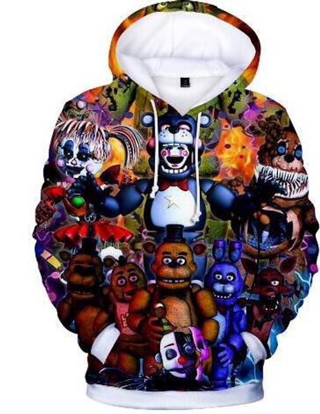 five nights at freddys pullover hoodies sweatshirt coat spring autumn long sleevess cotton quality 3d printed boys clothes, Black
five nights at freddys pullover hoodies sweatshirt coat spring autumn long sleevess cotton quality 3d printed boys clothes, Black