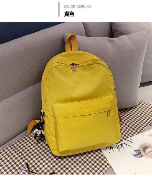 2020 new backpack ladies korean version of solid color leisure travel backpack campus student shoulder bag women
2020 new backpack ladies korean version of solid color leisure travel backpack campus student shoulder bag women