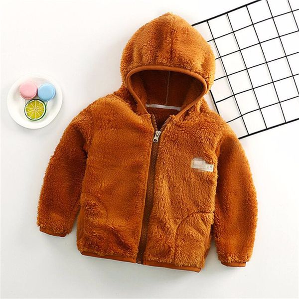 girl winter jacket hooded boys coral fleece outwear coat thicken kids warm plush jackets for children, Blue;gray
girl winter jacket hooded boys coral fleece outwear coat thicken kids warm plush jackets for children, Blue;gray