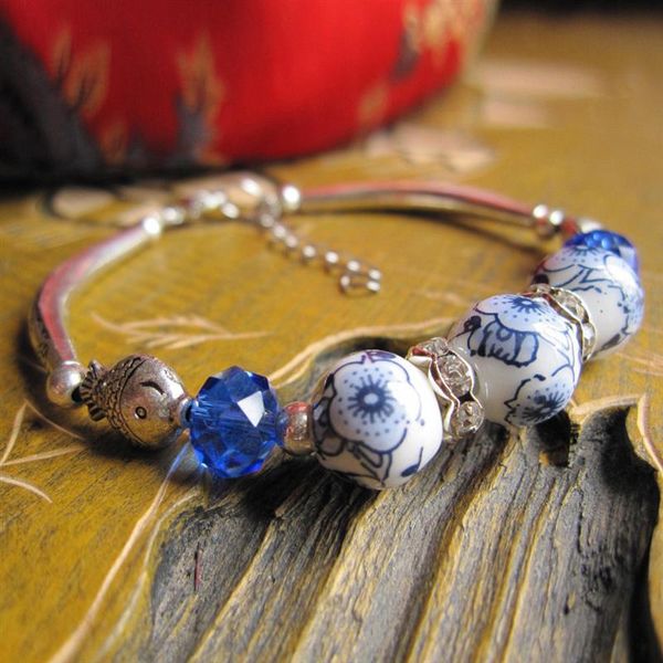 chinese style classical women bangle bracelet ceramic bead adjustable elegant bangle bracelet cuff clothing accessories, Golden;silver
chinese style classical women bangle bracelet ceramic bead adjustable elegant bangle bracelet cuff clothing accessories, Golden;silver