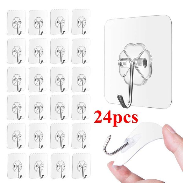 24pc strong transparent sucker wall hooks hanger for kitchen washroom bathroom bedroom four-leaf clover storage hooks
24pc strong transparent sucker wall hooks hanger for kitchen washroom bathroom bedroom four-leaf clover storage hooks