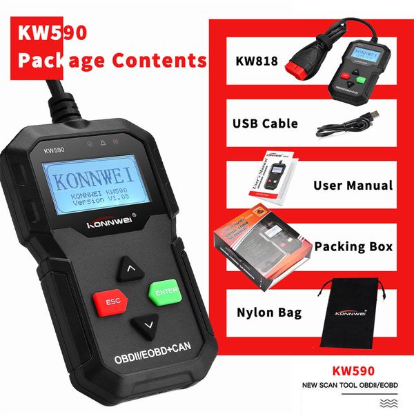 konnwei kw590 obd2 auto diagnostic scanner universal obd car diagnostic tool odb2 check engine automotive car code reader black
konnwei kw590 obd2 auto diagnostic scanner universal obd car diagnostic tool odb2 check engine automotive car code reader black