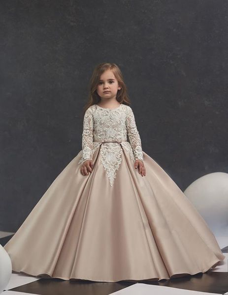 champagne flower girls dresses lace a line formal prom evening dresses for baby girls zipper back with buttons, Red;yellow
champagne flower girls dresses lace a line formal prom evening dresses for baby girls zipper back with buttons, Red;yellow
