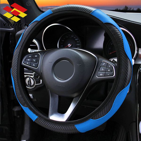 youen car steering wheel cover breathable anti-slip pu leather steering covers suitable 37-38cm auto decoration
youen car steering wheel cover breathable anti-slip pu leather steering covers suitable 37-38cm auto decoration