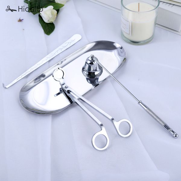 4pcs/set candle snuffer trimmer hook tray dipper candle scissors accessory stainless steel extinguisher flame home decoration
4pcs/set candle snuffer trimmer hook tray dipper candle scissors accessory stainless steel extinguisher flame home decoration