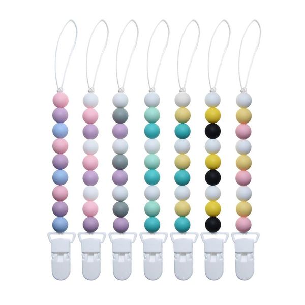 mabochewing 1pcs handmade silicone round beads pacifier clip dummy chain baby teething pendant leash holder
mabochewing 1pcs handmade silicone round beads pacifier clip dummy chain baby teething pendant leash holder