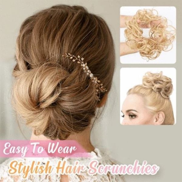 women curly hairpiece hair clip in chignon bun brides 8 colors synthetic hair high temperature fiber hairpiece sswell, Brown
women curly hairpiece hair clip in chignon bun brides 8 colors synthetic hair high temperature fiber hairpiece sswell, Brown