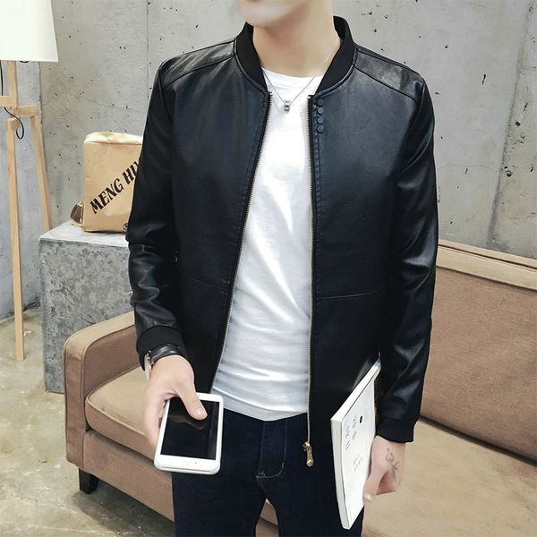 2019 mens designer leather jackets leather jacket spring autumn new british style men leather jacket motorcycle jacket m-3xl, Black
2019 mens designer leather jackets leather jacket spring autumn new british style men leather jacket motorcycle jacket m-3xl, Black
