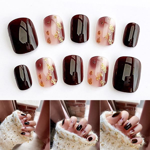 24pcs false nail removable glitter full cover nail tip art manicure decor mpwell, Red;gold
24pcs false nail removable glitter full cover nail tip art manicure decor mpwell, Red;gold