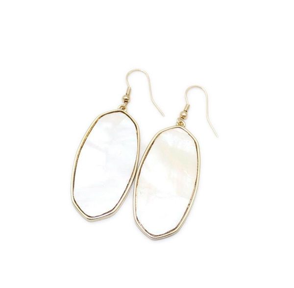 luxury designer shell dangle earrings creative fashion geometry gem stone earrings for women banquet party jewelry, Silver
luxury designer shell dangle earrings creative fashion geometry gem stone earrings for women banquet party jewelry, Silver
