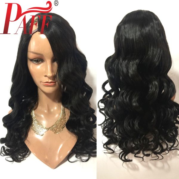 paff body wave human hair u part wig glueless brazilian remy hair 2*4 openning side part wig baby hair, Black;brown
paff body wave human hair u part wig glueless brazilian remy hair 2*4 openning side part wig baby hair, Black;brown