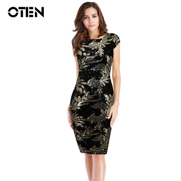 oten women clothing summer cap sleeve leaf sequined patchwork backless party evening elegant dress robe femme moulante, Black;gray
oten women clothing summer cap sleeve leaf sequined patchwork backless party evening elegant dress robe femme moulante, Black;gray
