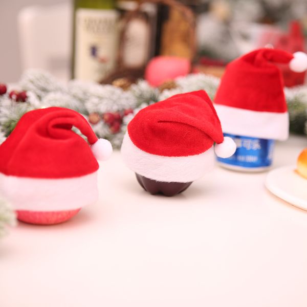 christmas hat gift bag candy christmas apple gift hat santa