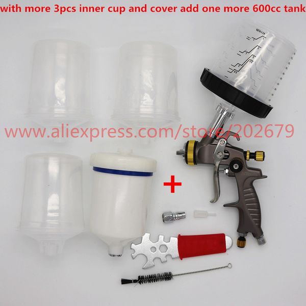 pps no-wash cup spray gun 1.3mm gravity feed type adapter pot paint gun 600ml paint sprayers spray painting
pps no-wash cup spray gun 1.3mm gravity feed type adapter pot paint gun 600ml paint sprayers spray painting