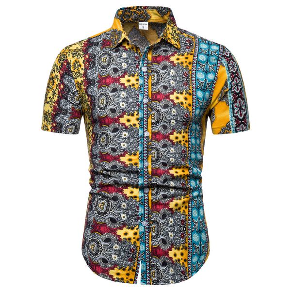 floral shirt men's new casual fashion printing lapel printing short sleeve shirt male playeras de hombre camisas masculina 2019, White;black
floral shirt men's new casual fashion printing lapel printing short sleeve shirt male playeras de hombre camisas masculina 2019, White;black