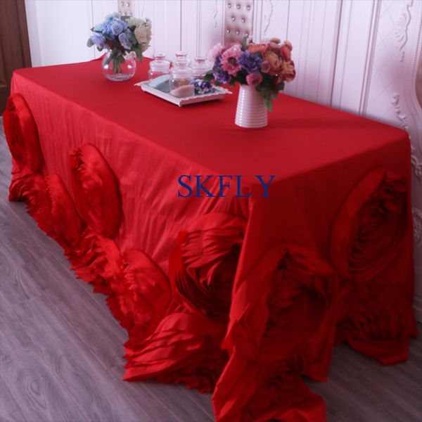 cl052p gorgeous wedding hand made 6ft or 8ft rectangle red rosette table cloth with rose flower
cl052p gorgeous wedding hand made 6ft or 8ft rectangle red rosette table cloth with rose flower